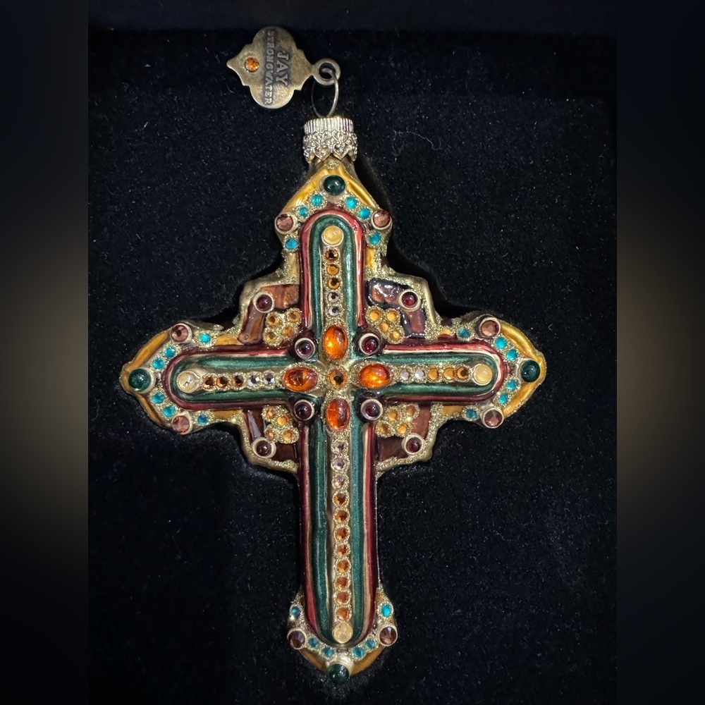 Jay Strongwater Cross Ornament,2004 Cross Glass Ornament.SWAROVSKI CRYSTAL
5070